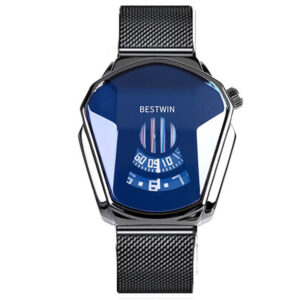 Style: 7Style - Automatic men's black technology watch