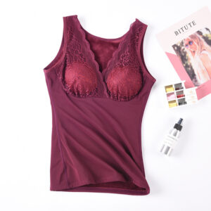 Color: Purple, Size: XXL - Winter warmth plus velvet padded vest