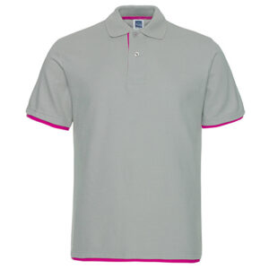 Color: SET2, Size: M - Men's Two-Color Collar Shirt Short Sleeve Advertising Shirt Lapel Shirt Overalls