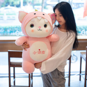 Color: Dinosaur, Size: XL - Soft cartoon standing cat doll