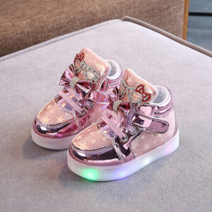 Color: Pink, size: 30 - LED shoe magic button