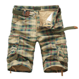 Color: Army yellow, Size: 30 yards - Summer Sports Shorts Men's Five-point Pants Tide Brand Tooling Multi-pocket Loose Large Size Leisure