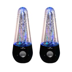 beFree Sound Bluetooth LED Dancing Water Multimedia Speakers in Black