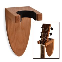 Guitar Holder Wall Mount Ash Wood Wooden Guitar Hanger Hook Stand Rack Guitar Hanger for Electric Classic Acoustic and Bass Guitar Musical Instruments Hardwood (Light Brown)