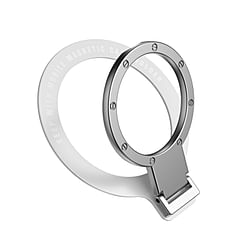 Phone Ring Grips Holder Kickstand Gym Cell Phone Finger Ring Holder Back Loop Sticky Rotation Strap For Smartphone White