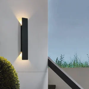 Lampshade Color: Black, Size: M, Ships From: CHINA, Color Temperature: Warm White (2700-3500K) - 2W 6W 18W 24W Outdoor Waterproof Wall Lamp Indoor Decorative Lighting Fixture Long Strip Aluminum Black White Gold Wall Lights