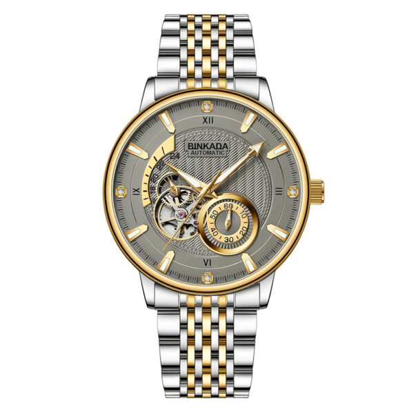 Full-automatic Watrproof Watch Live Hot Men's Watch Multi-function Mechanical Watch - Image 3